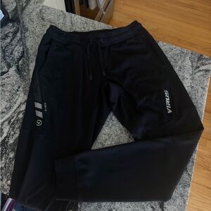 Virus Men's Black Joggers Medium